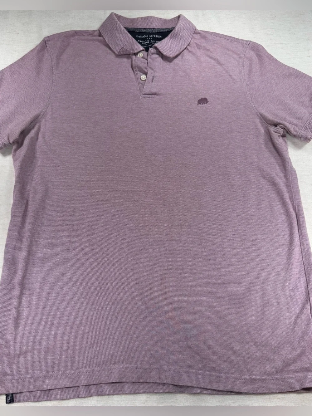 Banana Republic Men's Polo Shirt in Purple